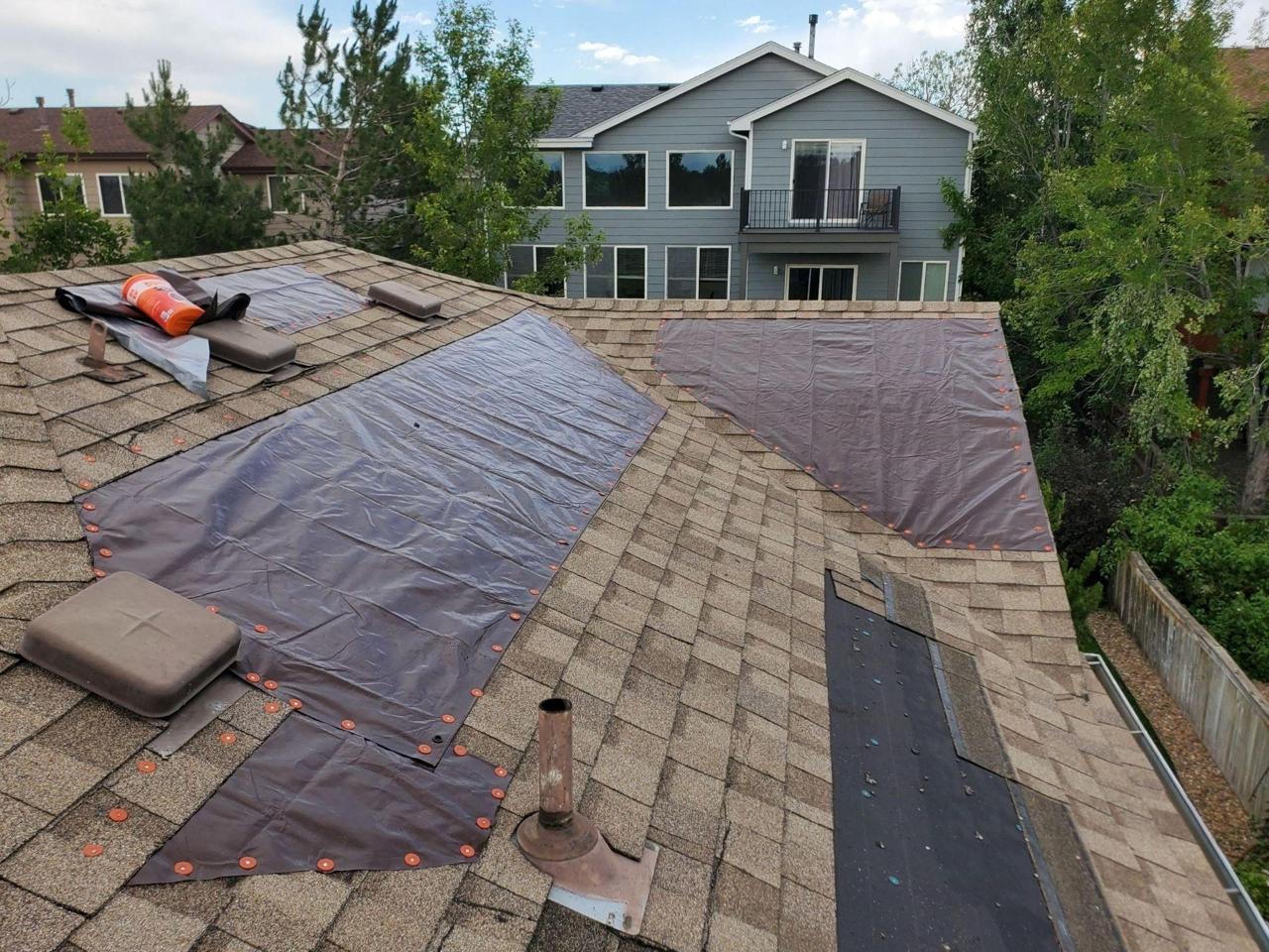 Emergency tarping and board-up