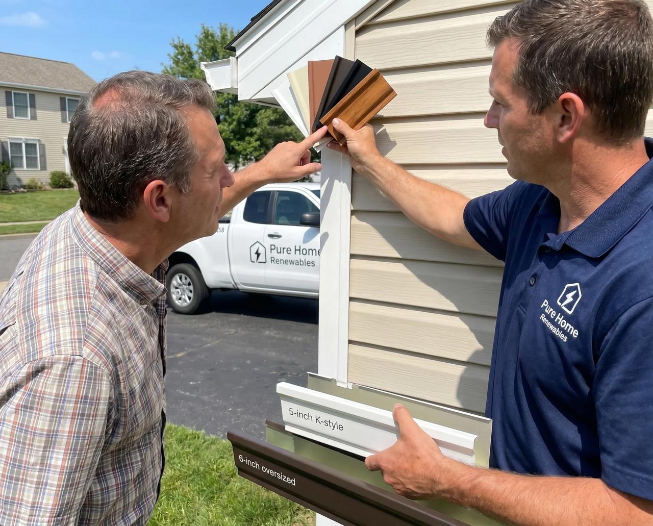 Choosing gutter materials and colors